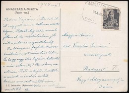 1944 Képeslap ANASZTÁZIA-PUSZTA Postaügynökségi Bélyegzéssel / Postcard With Postal Agency Postmark - Sonstige & Ohne Zuordnung