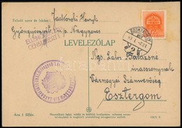 1943 Levelezőlap Magyarországi Lengyel Internálótáborból 12f Bérmentesítéssel / Postcard From Polish Internment Camp Fro - Andere & Zonder Classificatie