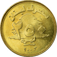 Monnaie, Lebanon, 250 Livres, 2003, TTB, Aluminum-Bronze, KM:36 - Líbano