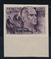 ** 1945 Bajcsy-Zsilinszky Endre ívszéli Vágott Bélyeg (20.000) / Mi 773 Imperforate Margin Stamp (rozsda Pöttyök / Stain - Sonstige & Ohne Zuordnung