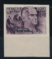 ** 1945 Bajcsy-Zsilinszky Endre ívszéli Vágott Bélyeg (20.000) / Mi 773 Imperforate Margin Stamp (rozsda Pöttyök / Stain - Altri & Non Classificati