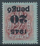 * 1945 Kisegítő Portó 20P/24f Fordított Felülnyomással (25.000) / Mi P 162 With Inverted Overprint - Andere & Zonder Classificatie