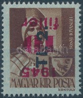 ** 1946 Betűs Tl.2. Mindkét Felülnyomás Fordított / Mi 866, Both Overprints Inverted. Certificate: Glatz - Andere & Zonder Classificatie