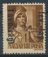 ** 1946 Betűs Távolsági Lev.-lap Elcsúszott Felülnyomással / Mi 873 Shifted Overprint - Other & Unclassified