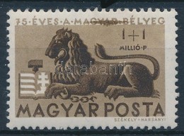 ** 1946 Bélyegjubileum 1MP Festékcsíkkal / Pain Stripe - Autres & Non Classés