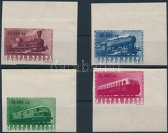 ** 1946 Vasútjubileum ívsarki Vágott Sor (180.000) / Mi 943-946 Imperforate Corner Set - Altri & Non Classificati