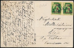 1945 (3. Díjszabás) Képeslap Kézi Orló érvénytelenítéssel / Postcard With Handwritten Cancellation - Autres & Non Classés