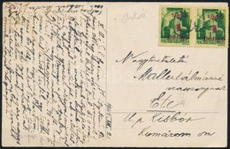 1945 (3. Díjszabás) Képeslap Kézi Orló érvénytelenítéssel / Postcard With Handwritten Cancellation - Other & Unclassified