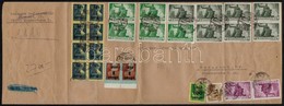 1946 (7. Díjszabás) Budapest Helyi Levél 26 Bélyeges Bérmentesítéssel / Local Cover With 26 Stamps - Sonstige & Ohne Zuordnung