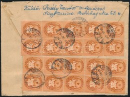 1946 (11. Díjszabás) Levél 20 Bélyeges Bérmentesítéssel / Cover With 20 Stamps - Sonstige & Ohne Zuordnung