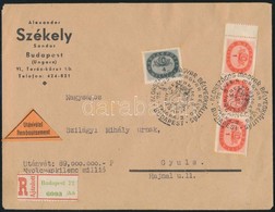 1946 (14. Díjszabás) Távolsági Ajánlott, Utánvételes Levél Országos Bélyegkiállítás Alkalmi Bélyegzéssel / Domestic Regi - Other & Unclassified