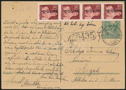 1946 Levelezőlap 24 Bil. Készpénzes Bérmentesítéssel és '6435' Kisegítő Bélyegzéssel / Postcard With Handwritten Frankin - Sonstige & Ohne Zuordnung