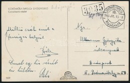 1946 Képeslap Készpénzes Bérmentesítéssel és '3035' Kisegítő Bélyegzéssel / Postcard With Handwritten Franking And Auxil - Other & Unclassified