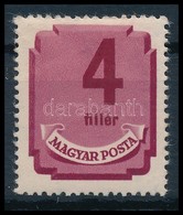 ** 1946 Forint Filléres Portó 4f Eltolódott értékszámmal / Postage Due Mi179X With Shifted Value - Other & Unclassified