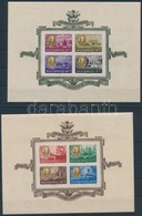 ** 1947 Roosevelt Vágott Blokkpár Kiváló állapotban! (100.000) / Mi 10-11 Imperforate Block Pair - Autres & Non Classés