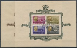 O 1947 Roosevelt Blokkpár Első Napi Bélyegzéssel (50.000) / Mi 10-11 Block Pair With First Day Cancellation - Autres & Non Classés