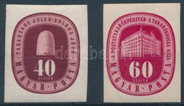 ** 1947 Takarékosság Vágott Sor IX-es Vízjel Helyett XI-es Vízjellel (60.000) / Mi 997-998 Imperforate Set With Watermar - Other & Unclassified