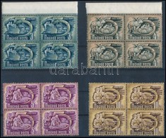 ** 1950 Ötéves Terv I Sor Luxus Négyes Tömbökben (128.000++) / Mi 1069-1082 Top Quality Blocks Of 4 - Other & Unclassified