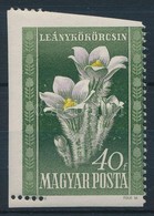 * 1950 Virág 40f Látványos Elfogazással / Mi 1113 With Strongly Shifted Perforation - Other & Unclassified