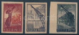 (*) 1950 Repülő 20f, 30f és 3Ft Próbanyomatok / Mi 1120-1121, 1126 Proofs - Autres & Non Classés