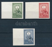 ** 1951 Bélyegnap ívszéli Vágott Sor (14.000) / Mi 1201-1203 Imperforate Set (2Ft Falc Az ívszélen / Hinge On The Margin - Autres & Non Classés