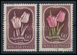 O 1951 Virág 60f Rózsaszín és Zöld Színnyomat Nélkül (70.000) / Mi 1210 Rose And Green Colours Omitted. Certificate: Lei - Other & Unclassified