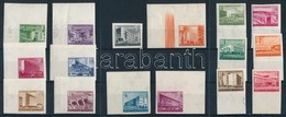 ** 1951-1953 16 Klf Épületek Vágott Bélyeg, Magas Katalógusérték! / 16 Imperforate Stamps - Autres & Non Classés