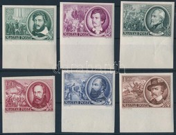 ** 1952 1848-as Szabadságharcosok ívszéli Vágott Sor (8.000) / Mi 1224-12229 Imperforate Margin Set - Sonstige & Ohne Zuordnung