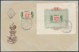 1955 Állami Nyomda Bélyeg és Blokk FDC-n / Mi 1422 + Block 25 On FDC - Autres & Non Classés