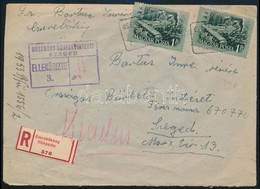 1953 Ajánlott Levél CSEREBÖKÉNY FIÓKPOSTA Bélyegzéssel / Registered Cover - Sonstige & Ohne Zuordnung