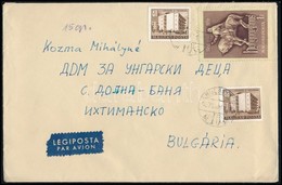 1957 3. Súlyfokozatú Légi Levél Bulgáriába / 3 Weight Class Airmail Cover To Bulgaria - Other & Unclassified