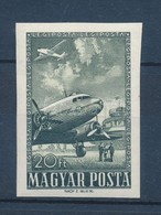 ** 1957 Repülő V. Záróérték Vágott (12.000) / Mi 1496 Imperforate - Other & Unclassified