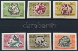 ** 1958 Takarékosság és Biztosítás Vágott Sor (10.000) / Mi 1513-1518 Imperforate Set - Sonstige & Ohne Zuordnung