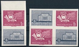 ** 1959 A Szocialista Országok Postaügyi Minisztereinek értekezlete Vágott Pár és 4-es Tömb (12.000) / Mi 1592 Imperfora - Autres & Non Classés