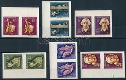 ** 1959 Haydn és Schiller Vágott Sor ívszéli Párokban (10.000) / Mi 1618-1623 Imperforate Set In Margin Pairs - Altri & Non Classificati