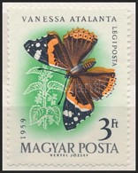 ** 1959 Lepke 3Ft A Narancs Szín Elcsúszásával / Mi 1639 Shifted Orange Colour - Other & Unclassified