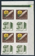 ** 1960 Bélyegbemutató Vágott ívsarki 8-as Tömb (16.000) / Mi 1677 Imperforate Corner Block Of 8 - Other & Unclassified