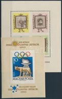 ** 1960 Olimpia Vágott Blokk + 1962 Bélyegnap Ajándék Blokk (30.000) / Mi Block 30 Imperforate + Mi Block 36 Souvenir - Altri & Non Classificati