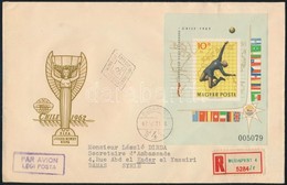 1962 Labdarúgó VB Vágott Blokk FDC-n Szíriába / Mi Block 34 Imperforate On FDC - Other & Unclassified