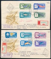 1962 Ikarusztól Az űrrakétáig Vágott Sor 2 Db FDC-n / Mi 1846-1854 Imperforate Set On 2 FDCs - Other & Unclassified