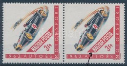 ** 1962 Motorsport 3Ft Pár, Fehér Folt Az M Betűn (7.000) / Mi 1897 Plate Variety - Other & Unclassified