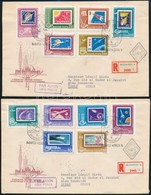 1963 Postaügyi Miniszterek értekezlete Vágott Sor 2 Db FDC-n Szíriába / Mi 1907-1918 Imperforate On 2 FDCs - Other & Unclassified