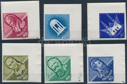 ** 1963 Nagy Idők - Nagy Események ívsarki Vágott Sor (1 érték ívszéli) (17.500) / Complete Imperforate Margin Set - Other & Unclassified