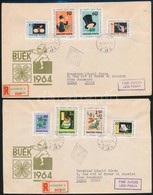 1963 Újév Vágott Sor 2 Db FDC-n Szíriába / Mi 1983-1990 Imperforate On 2 FDCs - Autres & Non Classés