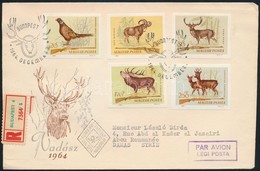 1964 Vadász Vágott Sor 2 Db FDC-n / Mi 2079-2088 Imperforate Set On 2 FDCs - Other & Unclassified