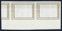 (*) 1969 Festmények 60f ívszéli Vágott Fázisnyomat, Az Arany Keret A Hátoldalra Került / Mi 2556 Imperforate Phase, The  - Autres & Non Classés