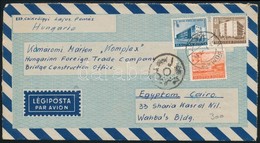 1957 Légi Levél Egyiptomba / Airmail Cover To Egypt - Autres & Non Classés