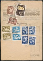 1963-1965 Meghatalmazás Teljes Nyomtatvány 11 Bélyeges Hátoldali Lerovással / Authorisation Form With 11 Stamps - Autres & Non Classés