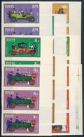 ** 1970 Autó Vágott Sor ívszéli Hármascsíkokban (15.000) / Mi 2564-2571 Imperforate Stripes Of 3 - Other & Unclassified