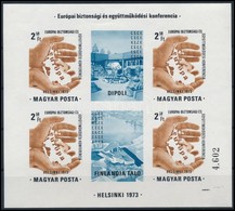 ** 1973 Európai Biztonsági és Együttműködési Konferencia Vágott Blokk (25.000) / Mi 99 Imperforate Block - Other & Unclassified